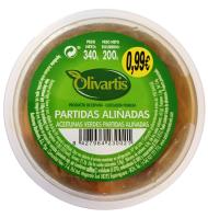 ACEITUNAS OLIVARTIS PARTIDAS ALIÑADAS 200 G