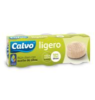 ATÚN CLARO CALVO LIGERO ACEITE DE OLIVA  3 UNIDADES