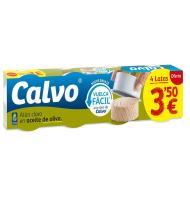 ATÚN CLARO CALVO ACEITE DE OLIVA 3+1 PVP 3.50€