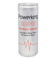 BEBIDA ENERGÉTICA POWERKING ZERO LATA 250 ML