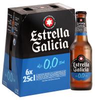 CERVESA ESTRELLA GALICIA 0.0 25CL X 6 UNITATS
