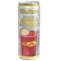 TINTO VERANO DON SIMON LLIMONA SENSE ALCOHOL LLAUNA 33 CL