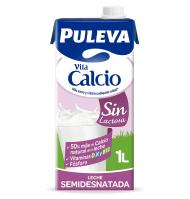 LECHE PULEVA SIN LACTOSA VITACALCIO 1 L