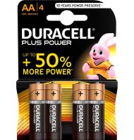 PILAS DURACELL AA LR6 PLUS 4 UNIDADES