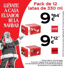 Coca-Cola 2 pack 12 latas en promoción