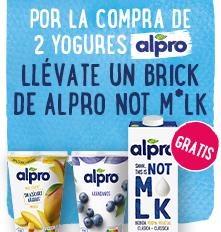 1 Alpro It's not milk 1 litro de regalo con 2 yogures Alpro