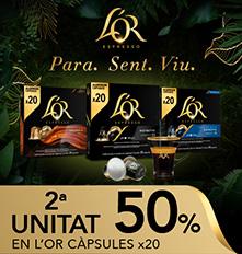 L'Or 20 càpsules de cafè en promoció