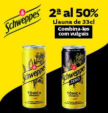 Tònica Schweppes llauna 33 cl. en promoció