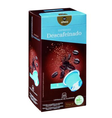CAPSULES NESPRESSO ALTEZA DESCAFEINAT FORT 20 UNITATS