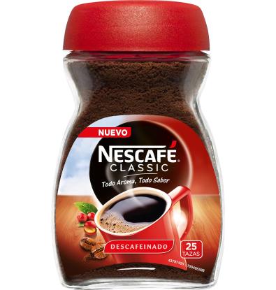 CAFÉ SOLUBLE NESCAFÉ CLASSIC DESCAFEINADO 50 G