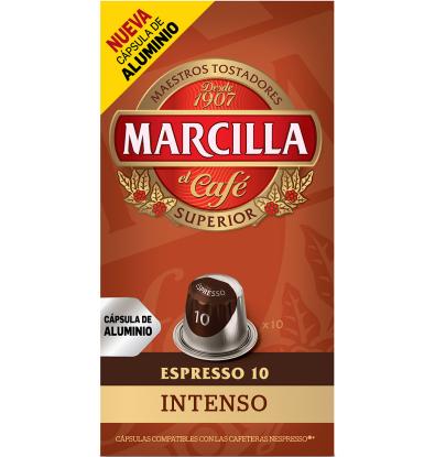 CÁPSULAS CAFÉ MARCILLA INTENSO 10 UNIDADES