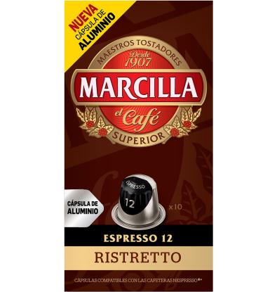 CÀPSULES CAFÈ MARCILLA RISTRETTO 10 UNITATS