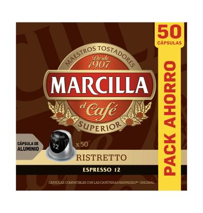CAPSULAS MARCILLA ESPRESSO RISTRETTO 50 UNIDADES