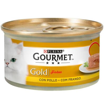 COMIDA GATO GOURMET GOLD FONDANT POLLO 85 G