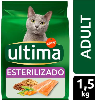 COMIDA CAT ESTERILIZADO ULTIMA ADULT SALMÓN 1.5 KG