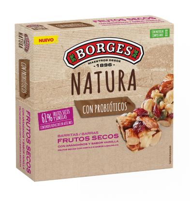 BARRITA BORGES FRUTOS SECOS ARÁNDANOS 3 UNIDADES