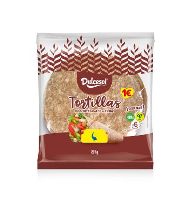 TORTILLAS DULCESOL TRIGO-INTEGRAL 8 UNIDADES