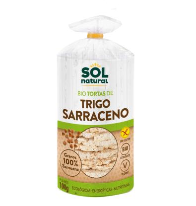 BIOTORTAS SOL NATURAL TRIGO SARRACENO 100 G