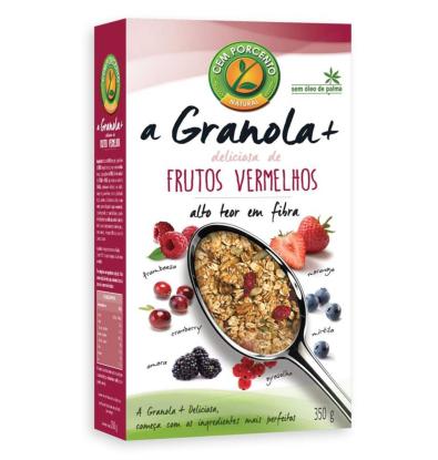 GRANOLA CEM PORCENTO FRUTOS ROJOS 350 G