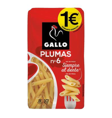 PASTA GALLO PLUMA N6 1€ 400 G
