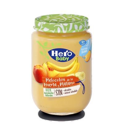 TARRITOS HERO BABY MELOCOTON Y PLÁTANO 190 G