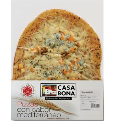 PIZZA CASA BONA 4 FORMATGES 600 G