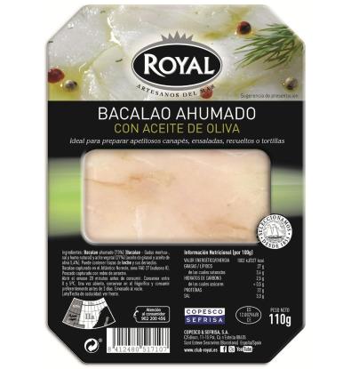 BACALAO ROYAL AHUMADO ACEITE OLIVA 100 G