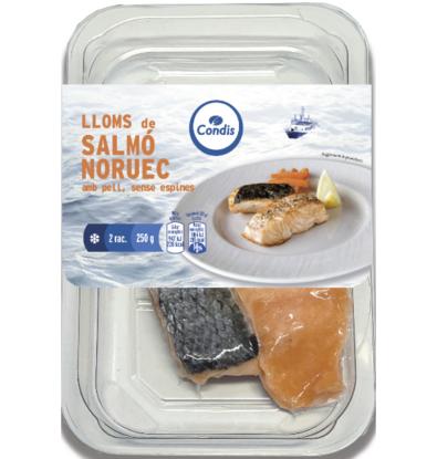 LLOMS CONDIS SALMO AMB PELL 250 G