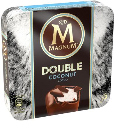 HELADO MAGNUM DOUBLE COCONUT 3 UNI 219 G