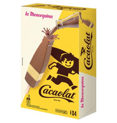 GELAT LA MENORQUINA CACAOLAT 4 UNITATS