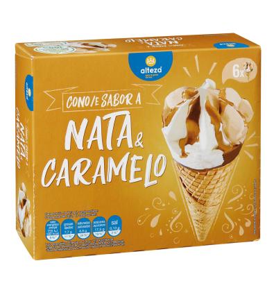 HELADO CONO ALTEZA NATA-CARAMELO 6X 120 ML