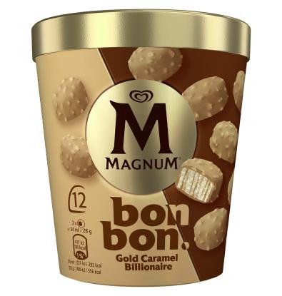 BON BON MAGNUM GOLD CARAMEL BILLIONAIRE 12 UNIDADES