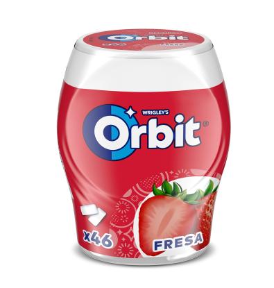 CHICLE BOX ORBIT FRESA 46 UNIDADES 1 PAQUETE