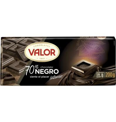 CHOCOLATE VALOR NEGRO 70% 200 G