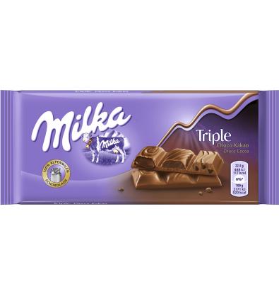 CHOCOLATE MILKA TRIPLE CHOCOLATE 90 G