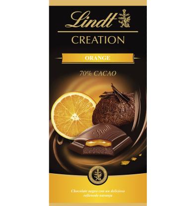 CHOCOLATE LINDT CREATION ORANGE 70% 150 G