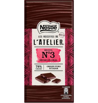 CHOCOLATE L'ATELIER NEGRO FLORAL 100 G