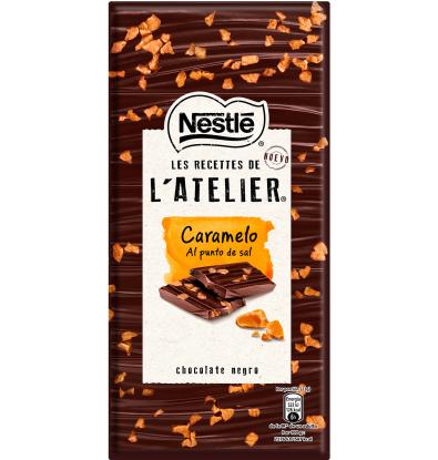 CHOCOLATE L'ATELIER NEGRO CON CARAMELO 115 G