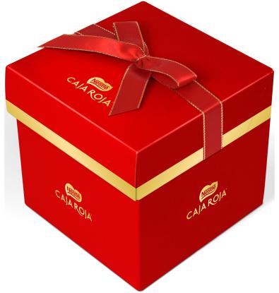 NESTLE CAJA ROJA BOMBONES CUBO REGALO 150 G