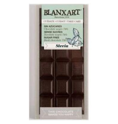 CHOCOLATE BLANXART 74% STEVIA 100 G