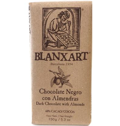 CHOCOLATE BLANXART NEGRO ALMENDRA 150 G