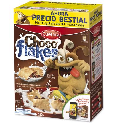 GALLETAS CUETARA CHOCO-FLAKES 550 G