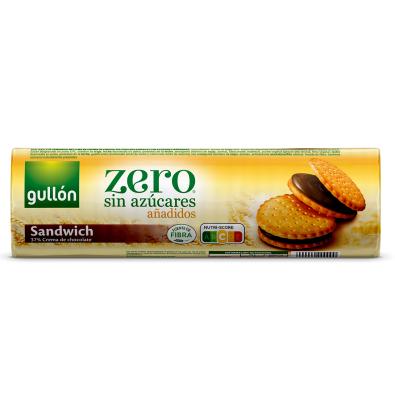GALLETAS GULLÓN ZERO SANDWICH CHOCOLATE SIN AZÚCAR 250 G