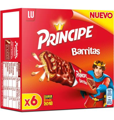 BARRETES PRINCIPE XOCOLATA GALETA 6 UNITATS