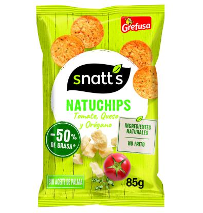 NATUCHIPS SNATT'S TOMATE QUESO ORÉGANO 85 G