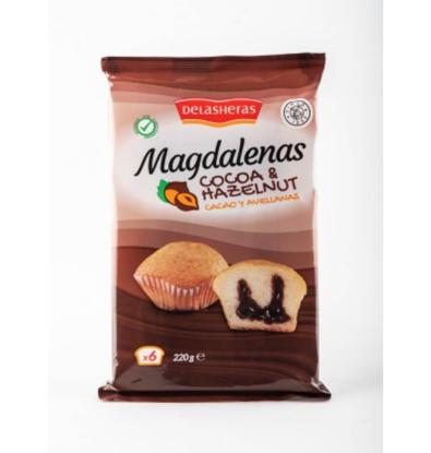 MAGDALENAS DELASHERAS RELLENAS CHOCO 220 G