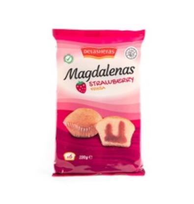 MAGDALENAS DELASHERAS RELLENAS FRESA 220 G