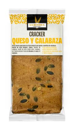 CRACKER LA RUSTICA QUESO/CALABAZA 100 G