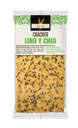 CRACKER LA RUSTICA LINO Y CHIA 100 G