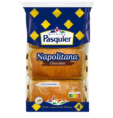 NAPOLITANA PASQUIER CHOCOLATE 6 UN 270 G